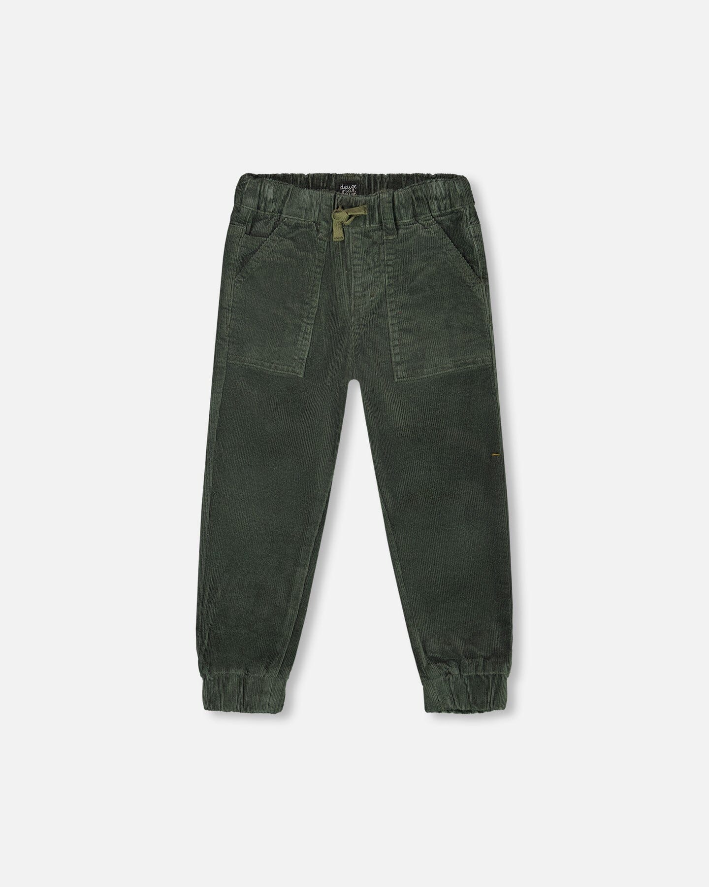 Stretch Corduroy Jogger Pants Forest Green