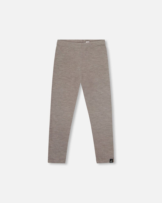 Super Soft Ribbed Leggings Heather Gray
