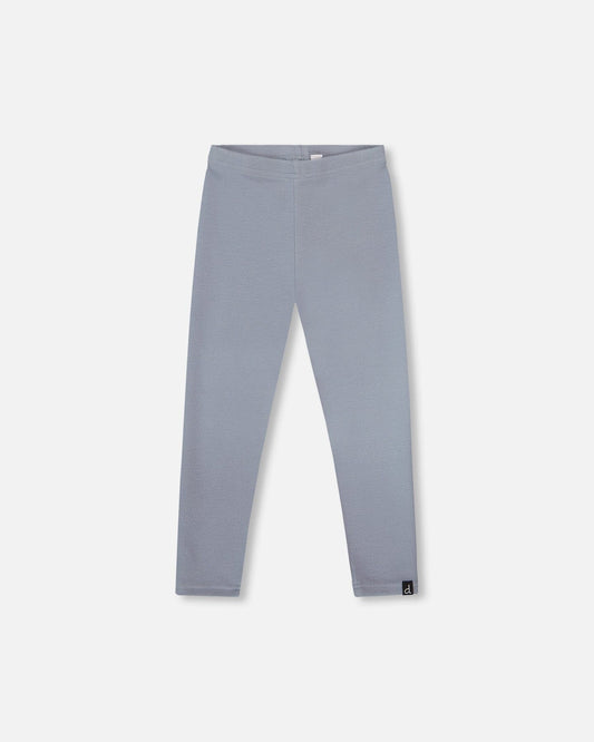 Super Soft Ribbed Leggings Blue Gray