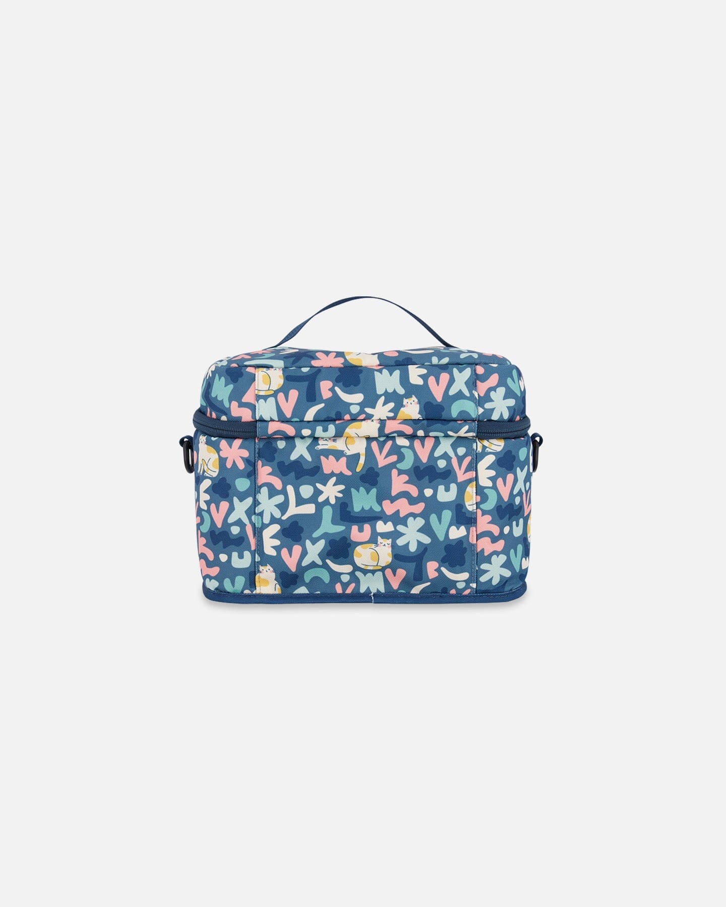 Lunch Box Green Cat Print