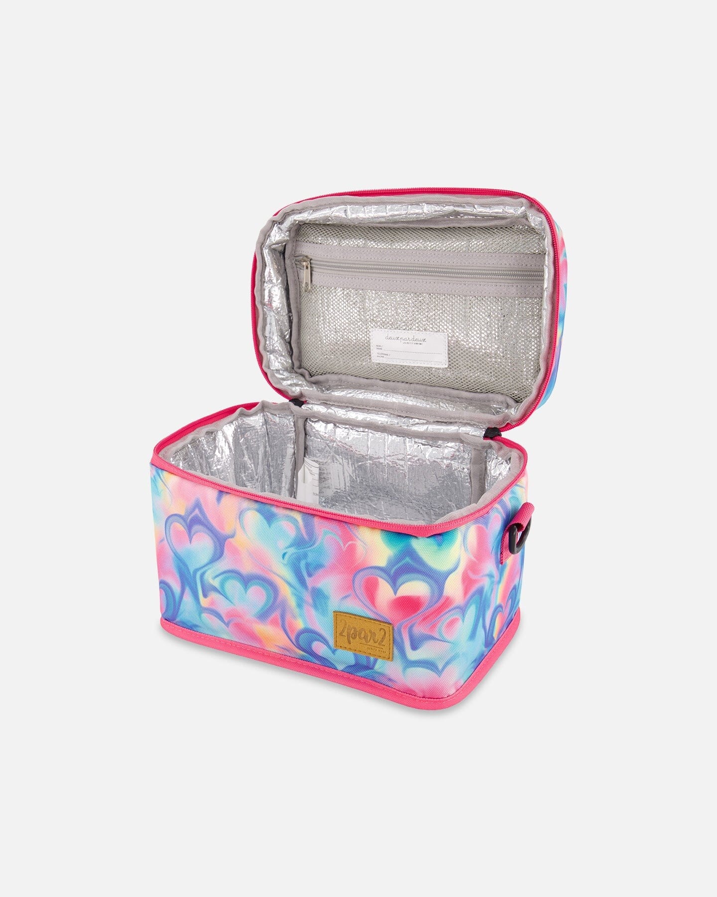 Lunch Box Rainbow Heart Print