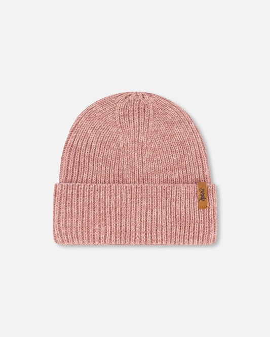 Mid-Season Knit Hat Dusty Pink