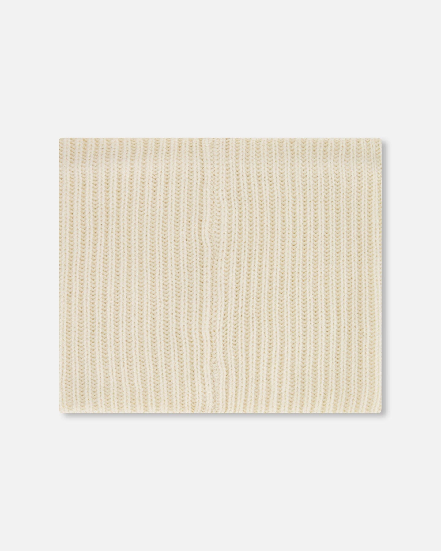 Mid-Season Knit Neck Warmer Light Beige