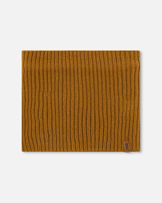 Mid-Season Knit Neck Warmer Brown Pecan