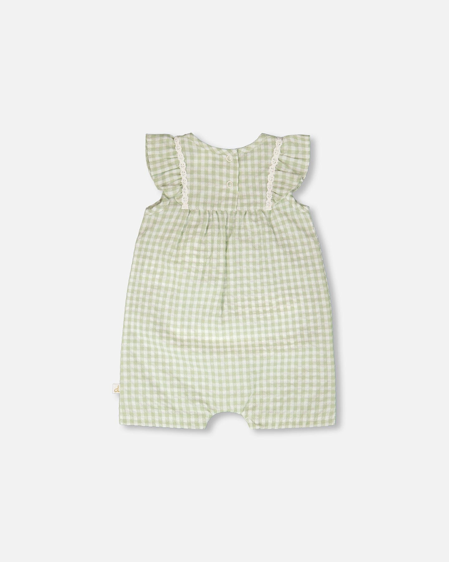 Romper Green Gingham
