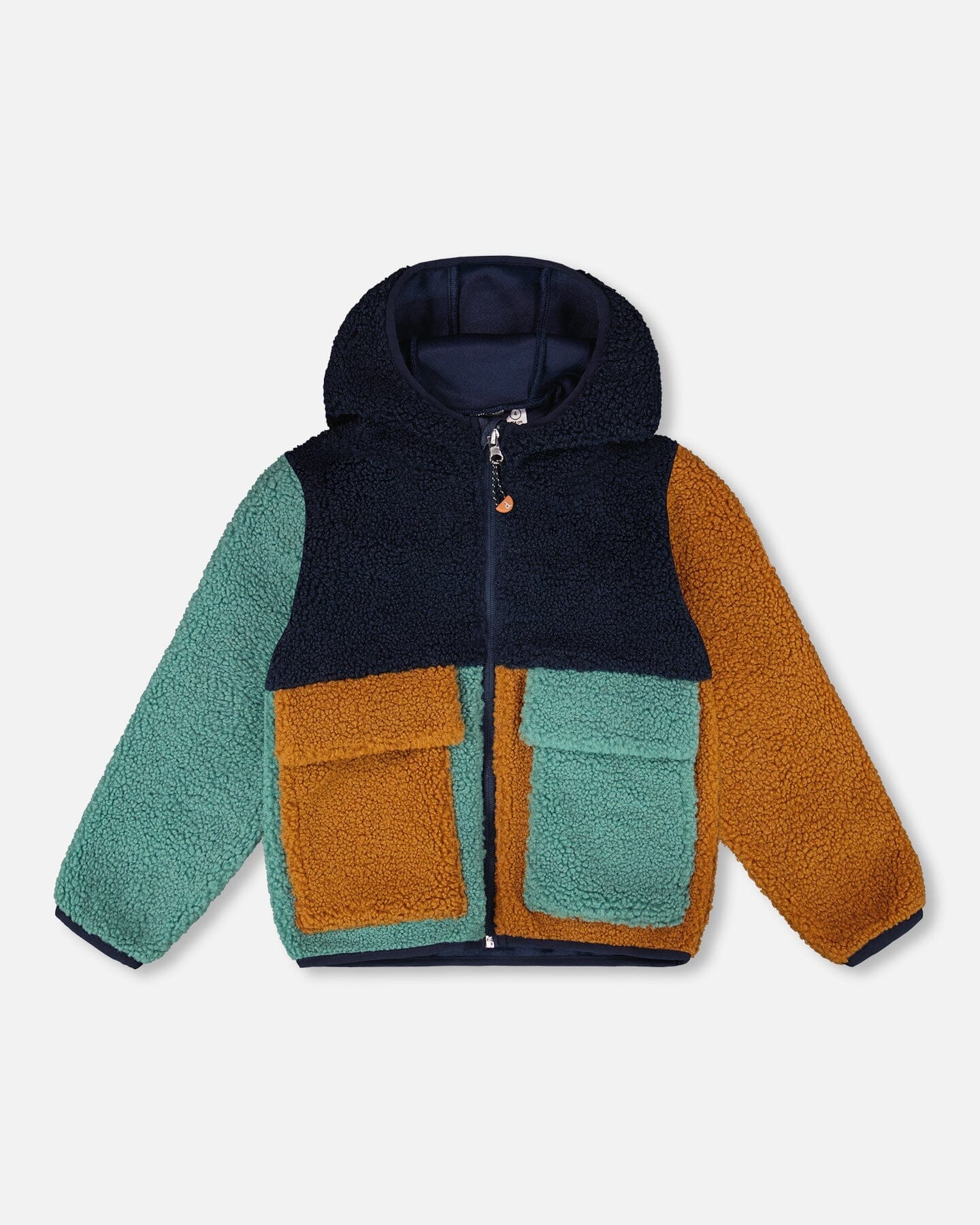 Sherpa Jacket Navy Colorblock