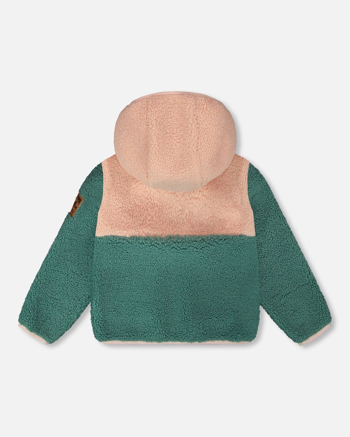 Sherpa Jacket Light Pink Colorblock