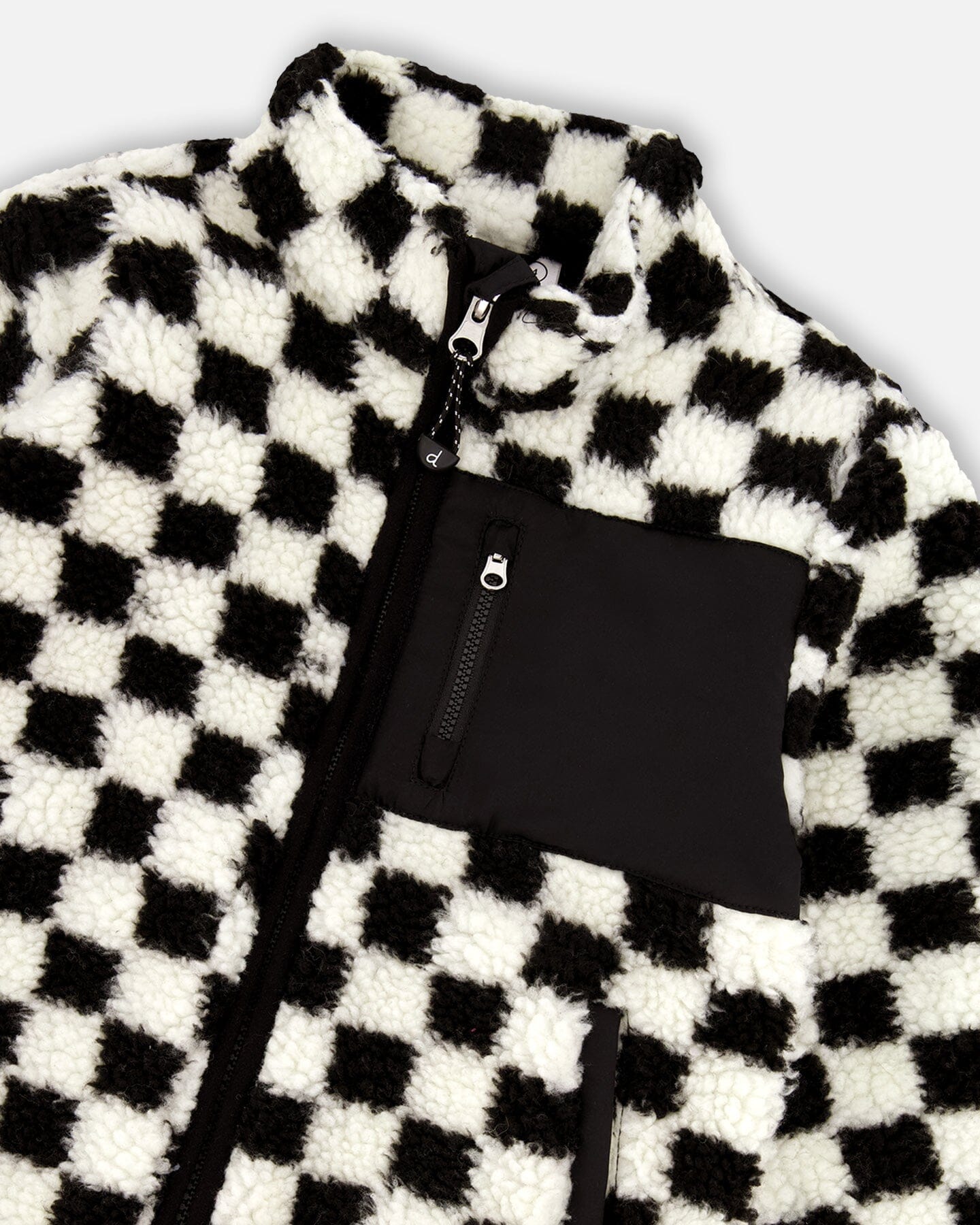 Sherpa Jacket Black Checkerboard