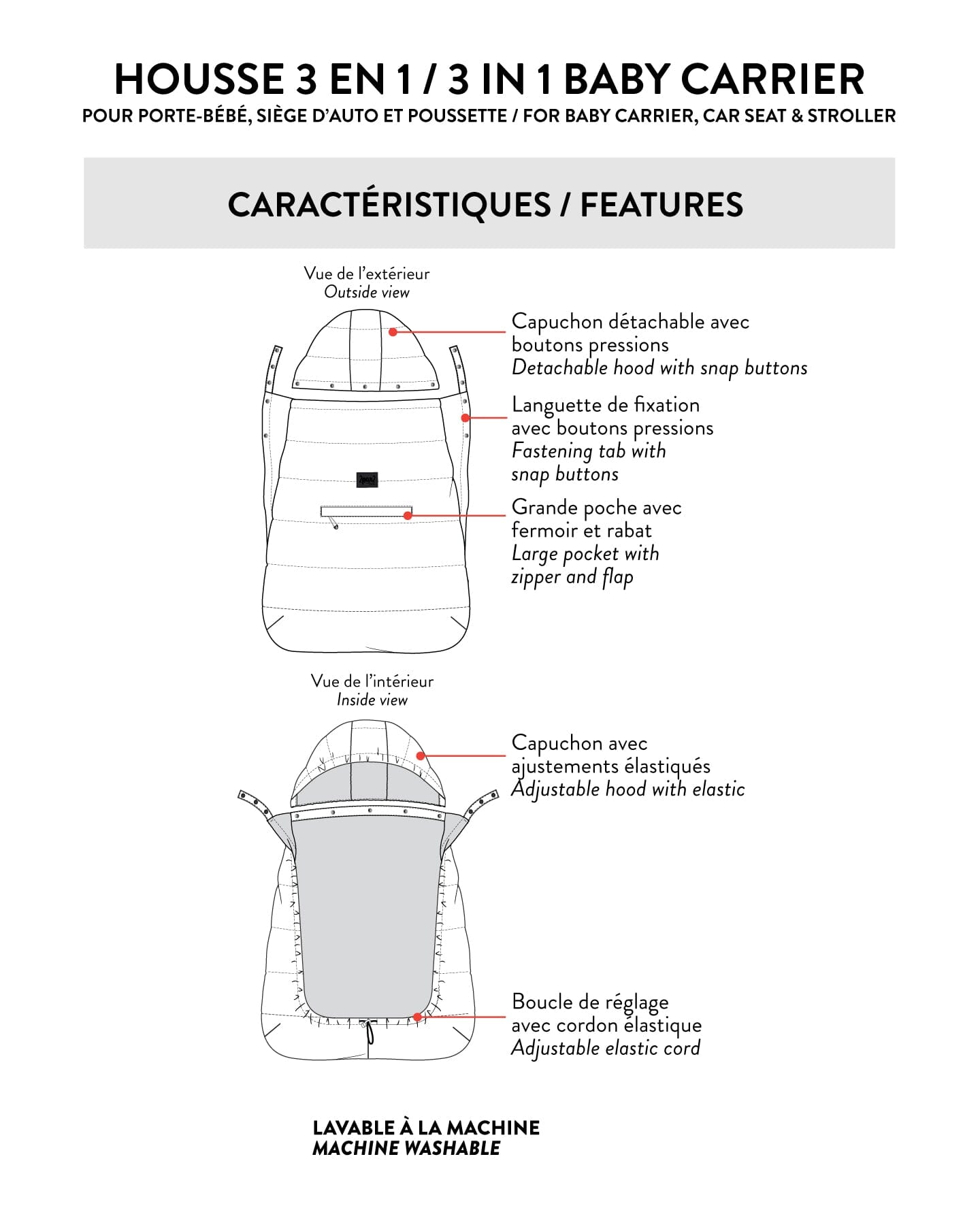 Multifunction 3-In-1 Envelope Silver White