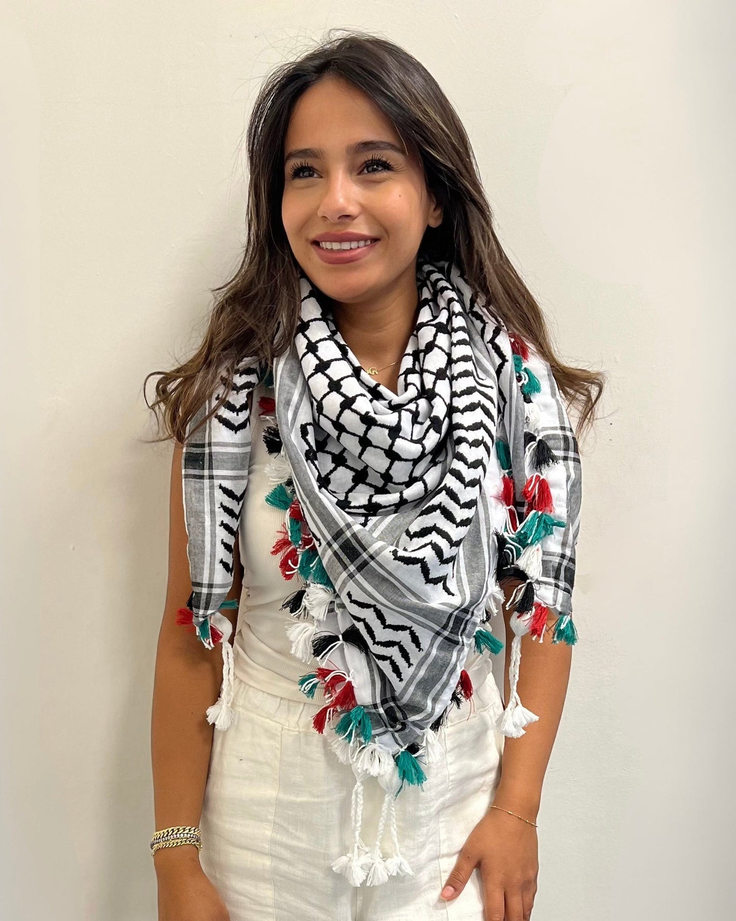 Classic Kufiya (Keffiyeh) | Hand-Tied Flag Tassels – Made in Jordan