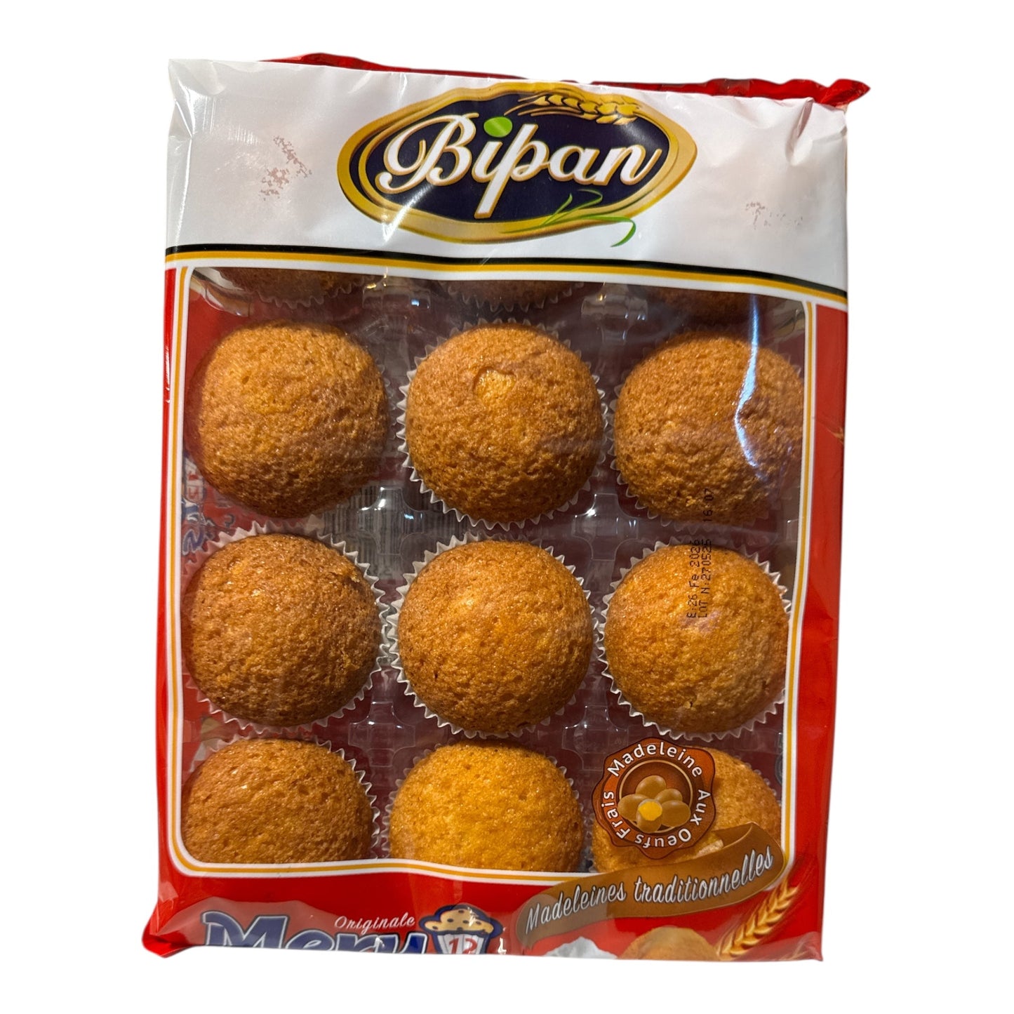Bipan Original Mery Madeleines Traditionalles 250g (12)