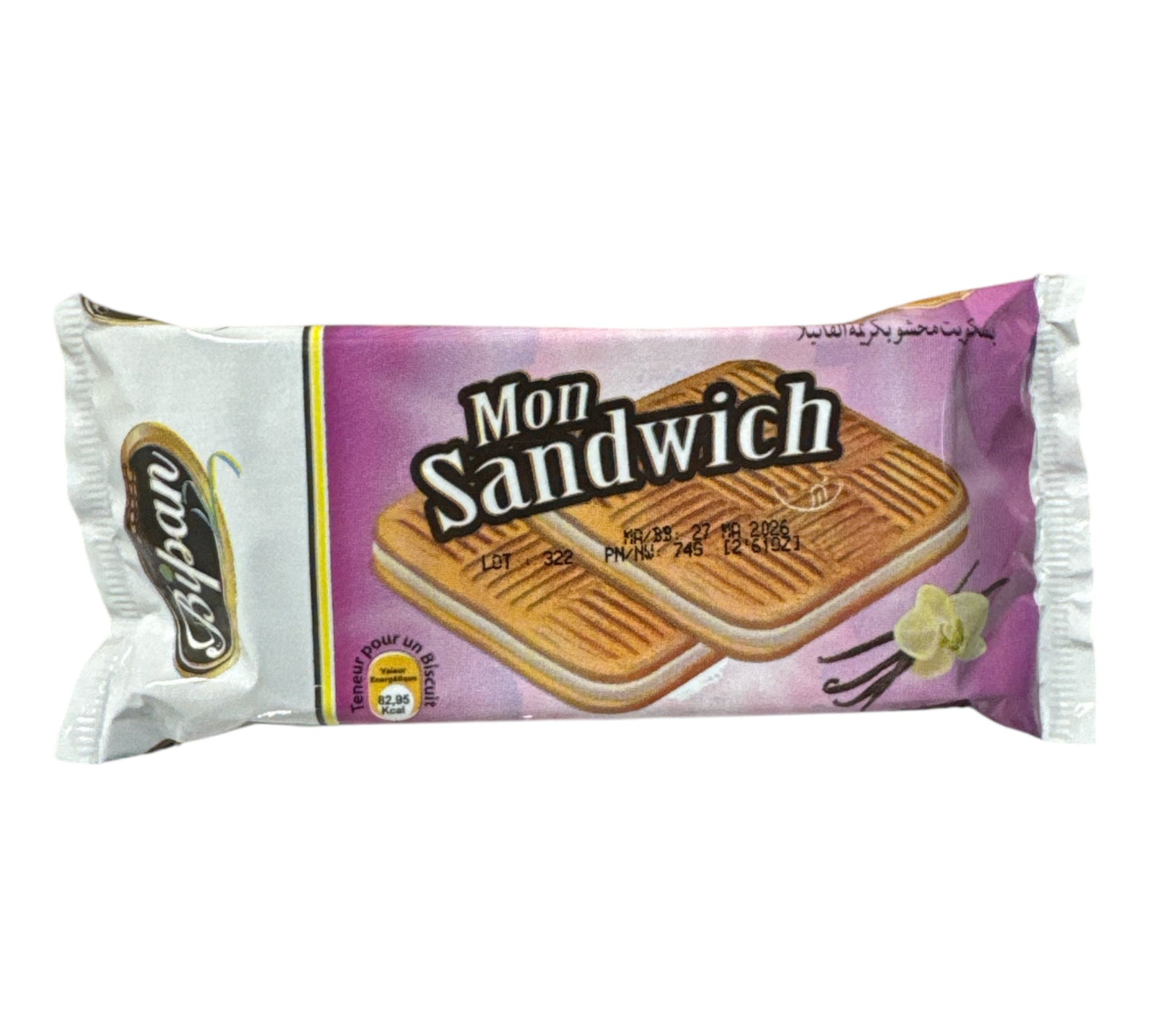 Package of 'Mon Sandwich' cookies with a white background