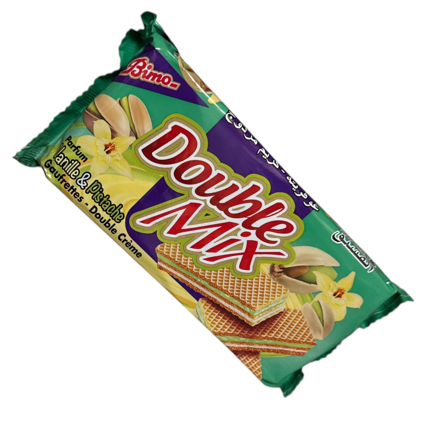 Bimo Double Mix Vanilla & Pistachio Wafers – Gaufrettes Double Crème 200 g