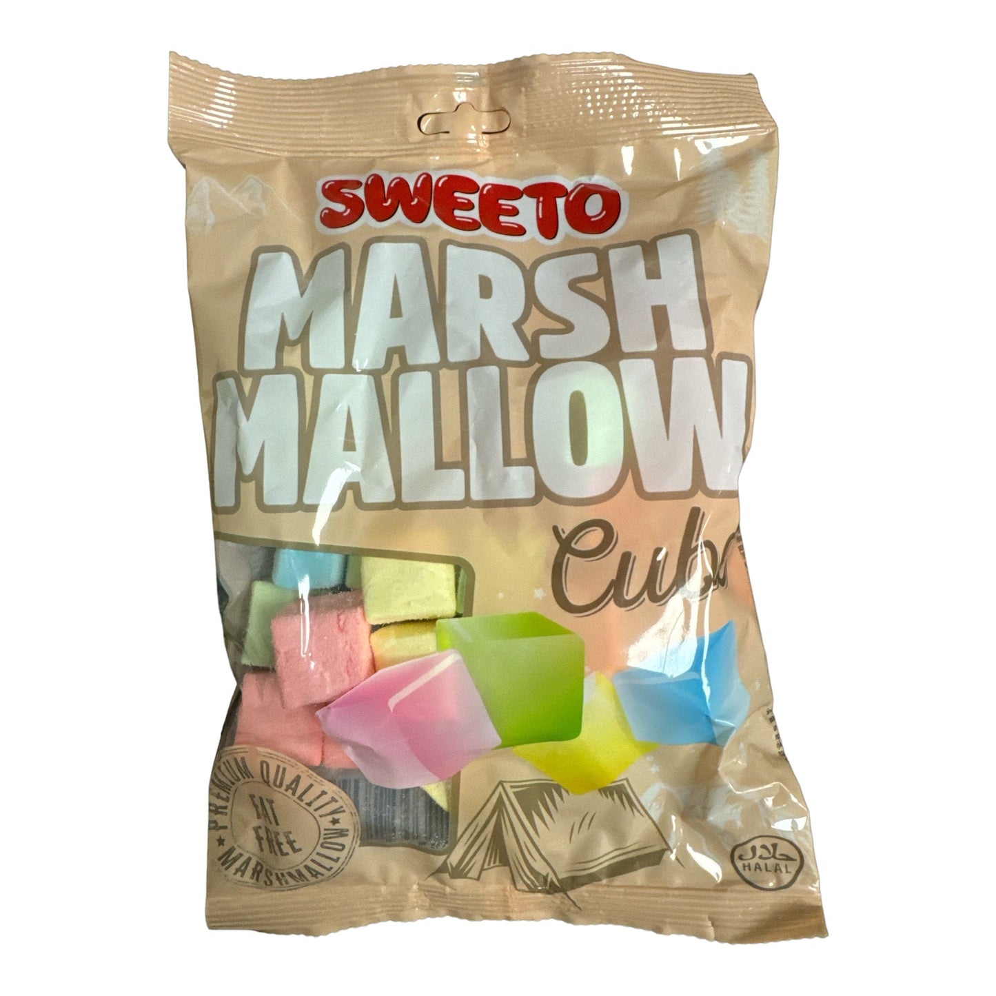 Sweeto Halal Marshmallow Cubee 140g