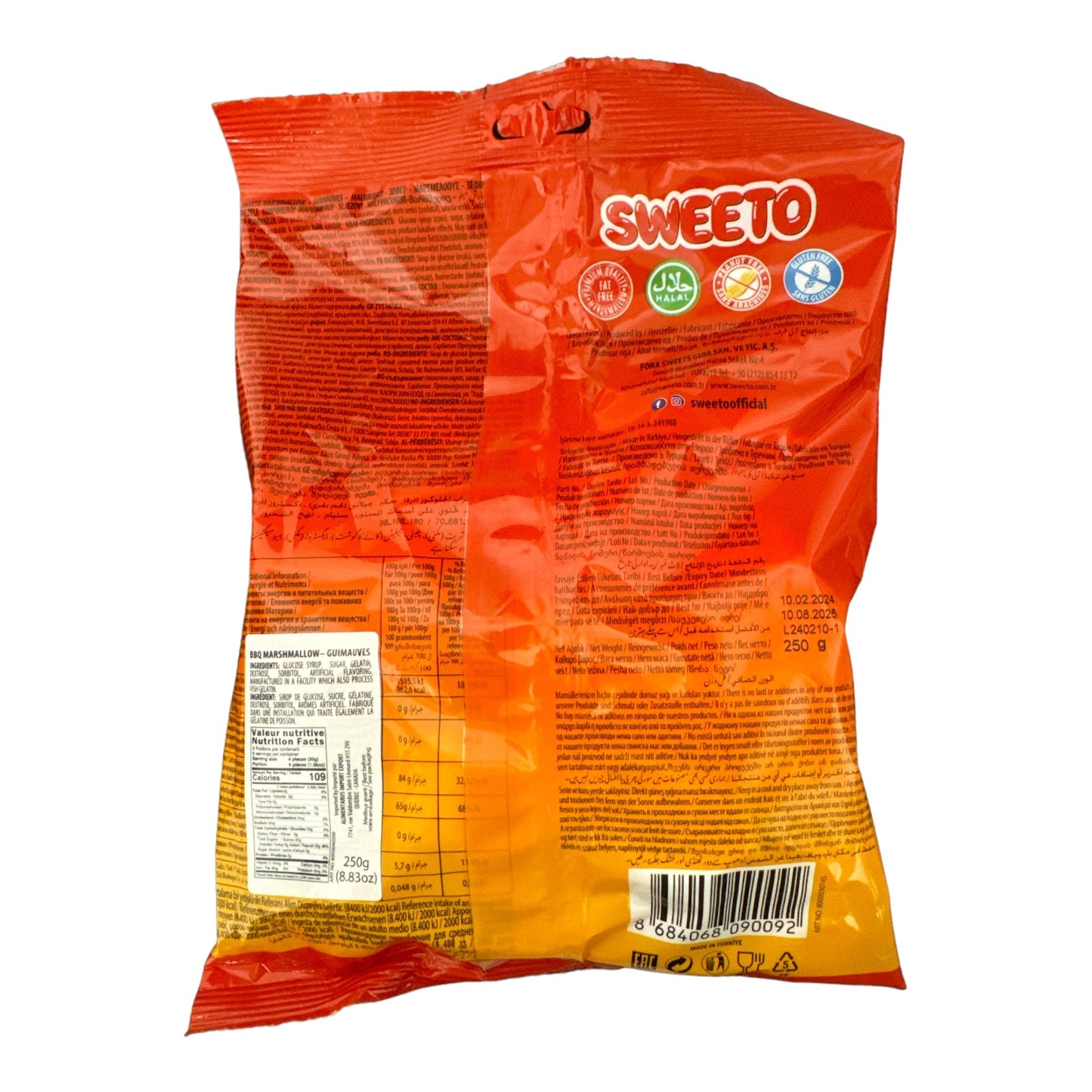 Sweeto Halal BBQ Marshmallow 250g