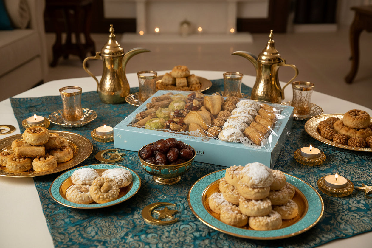 Maison Serraj Moroccan Gateaux Almond Mixed Plateau Beldi Varié 600g FOODS ZaytunaMart.ca