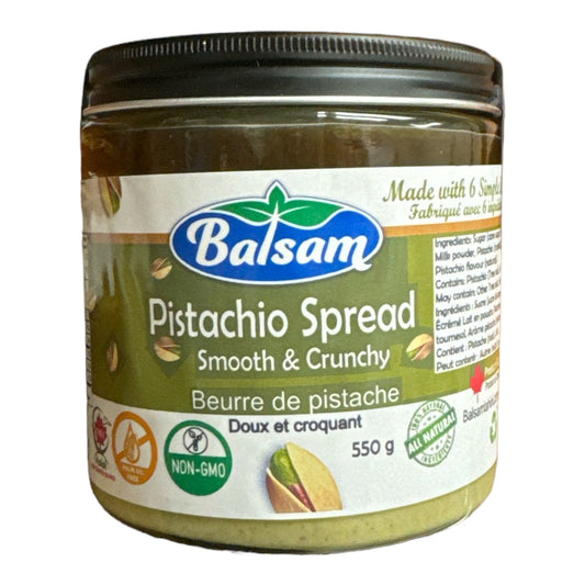 Balsam Pistashio Spread Smooth & Crunchy 550g