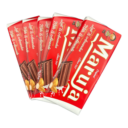 Maruja Chocolate Bar with Almond Pack 5x150g