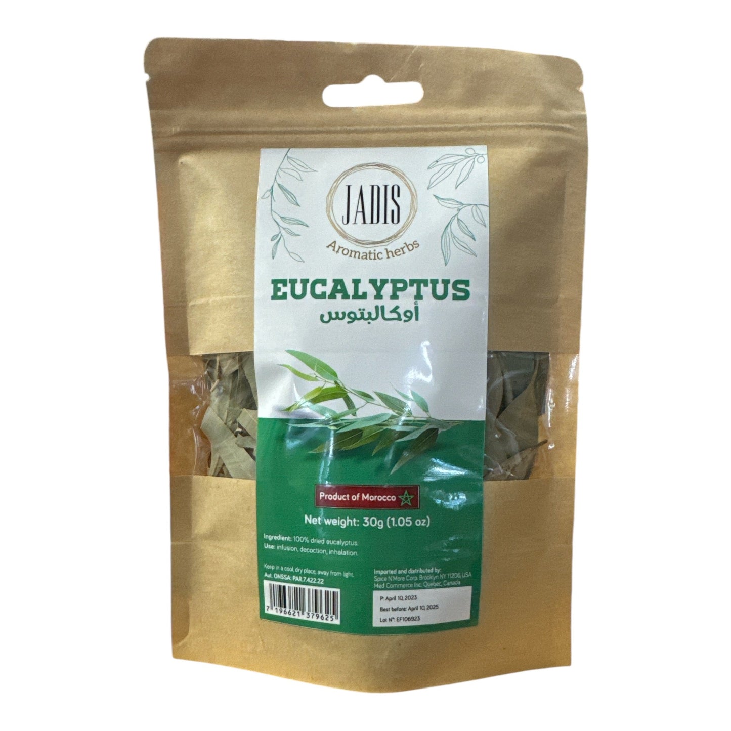 JADIS Pure Natural Eucalyptus Leaves 30g