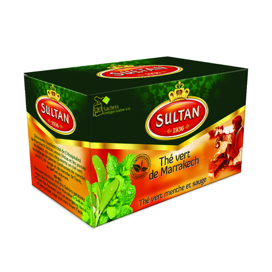 SULTAN Tisane Green tea Mint & Sage 20x bag