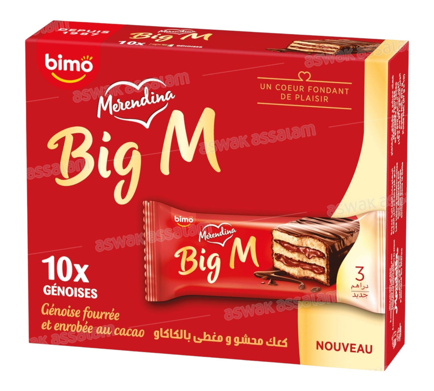 BIMO Merendina Max Chocolate Cake 10x52g