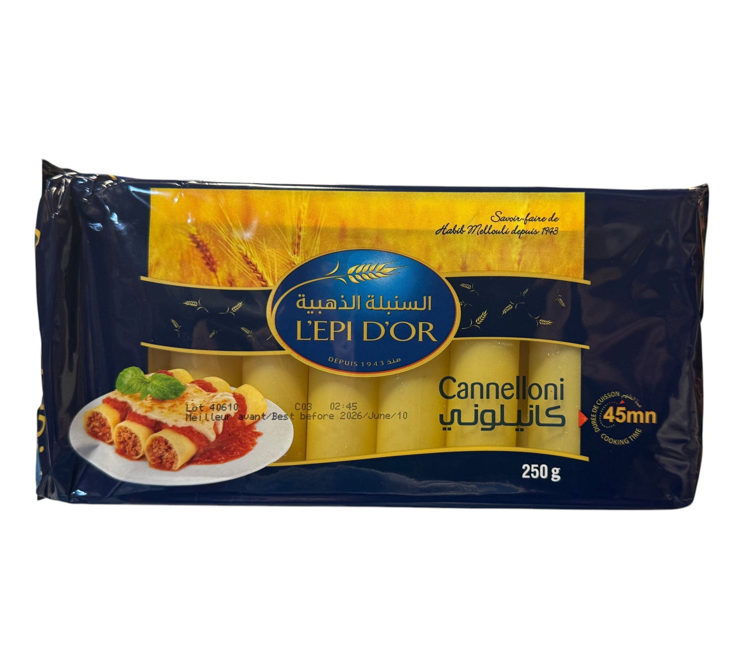 L’EPI D’OR Pasta Canneloni 250g