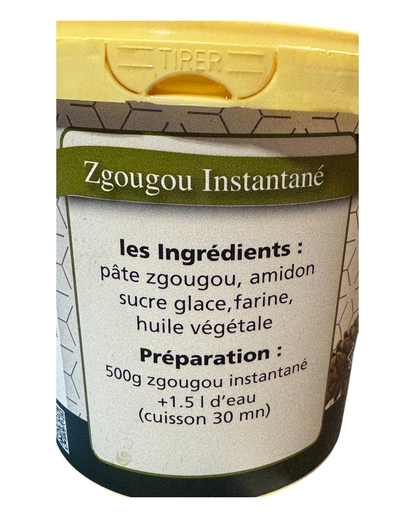 Tunisian Authentic Instant Assidat Zgougou Paste Rayan 500g