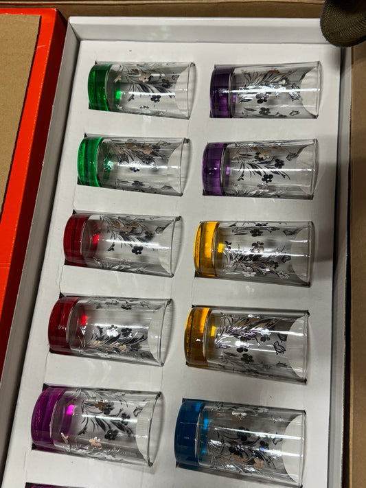 Lot de 12 tasses à thé Lamacom Argent Printemps nature 4