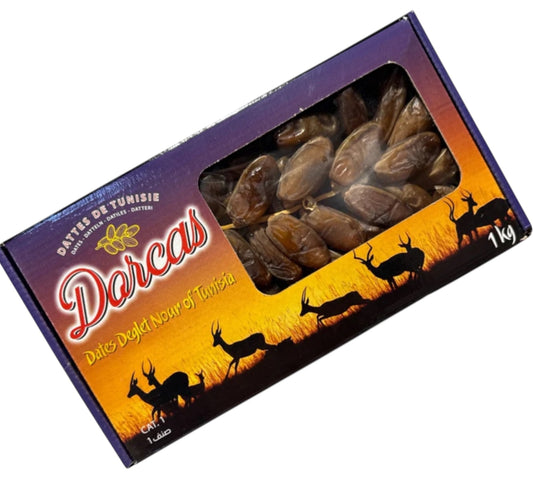 Dorcas Dates Deglet Nour of Tunisia in Branch 1kg