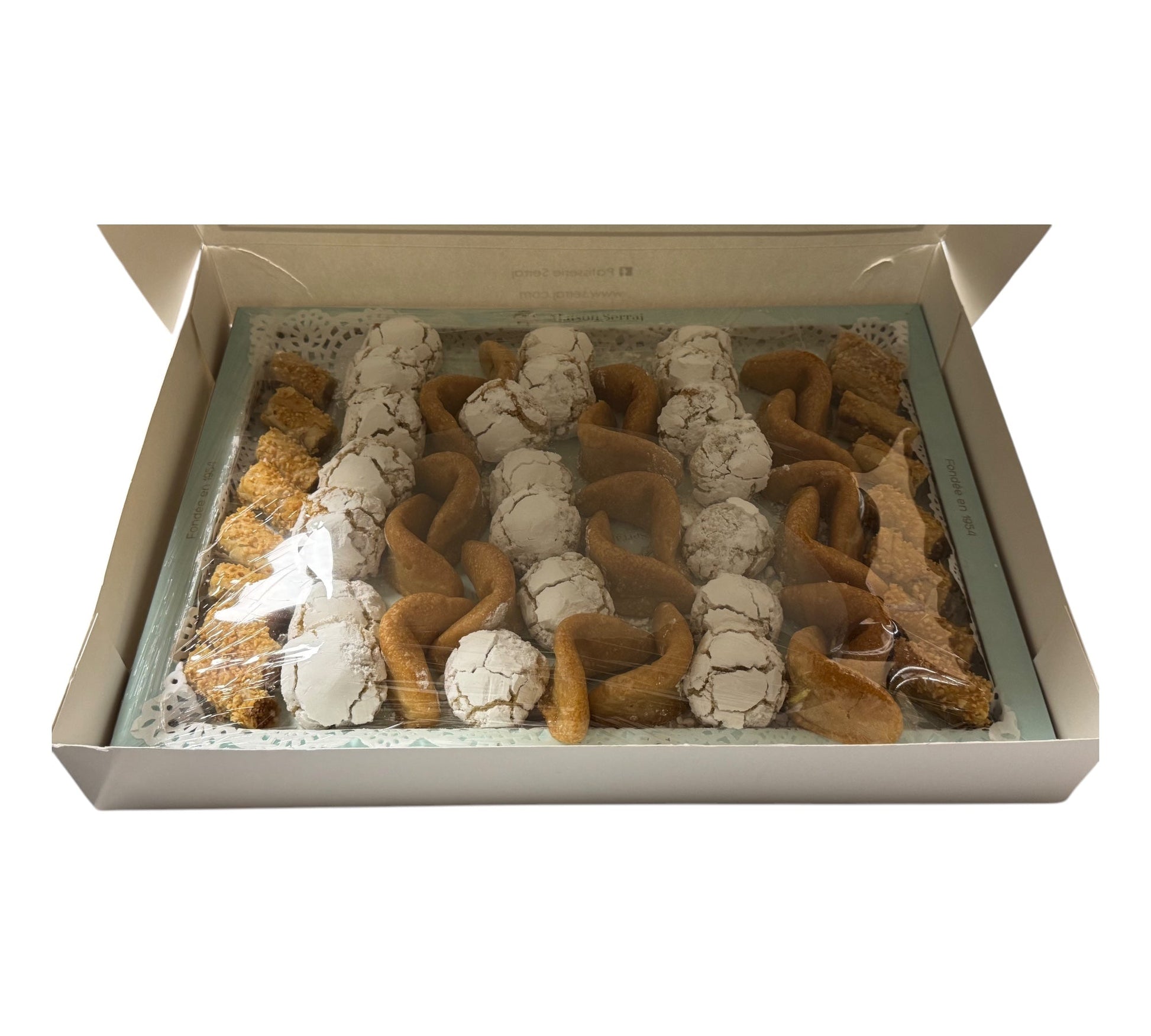 Maison Serraj Moroccan Gateaux Almond Mixed Plateau Traditional 1.2kg Cookies ZaytunaMart.ca