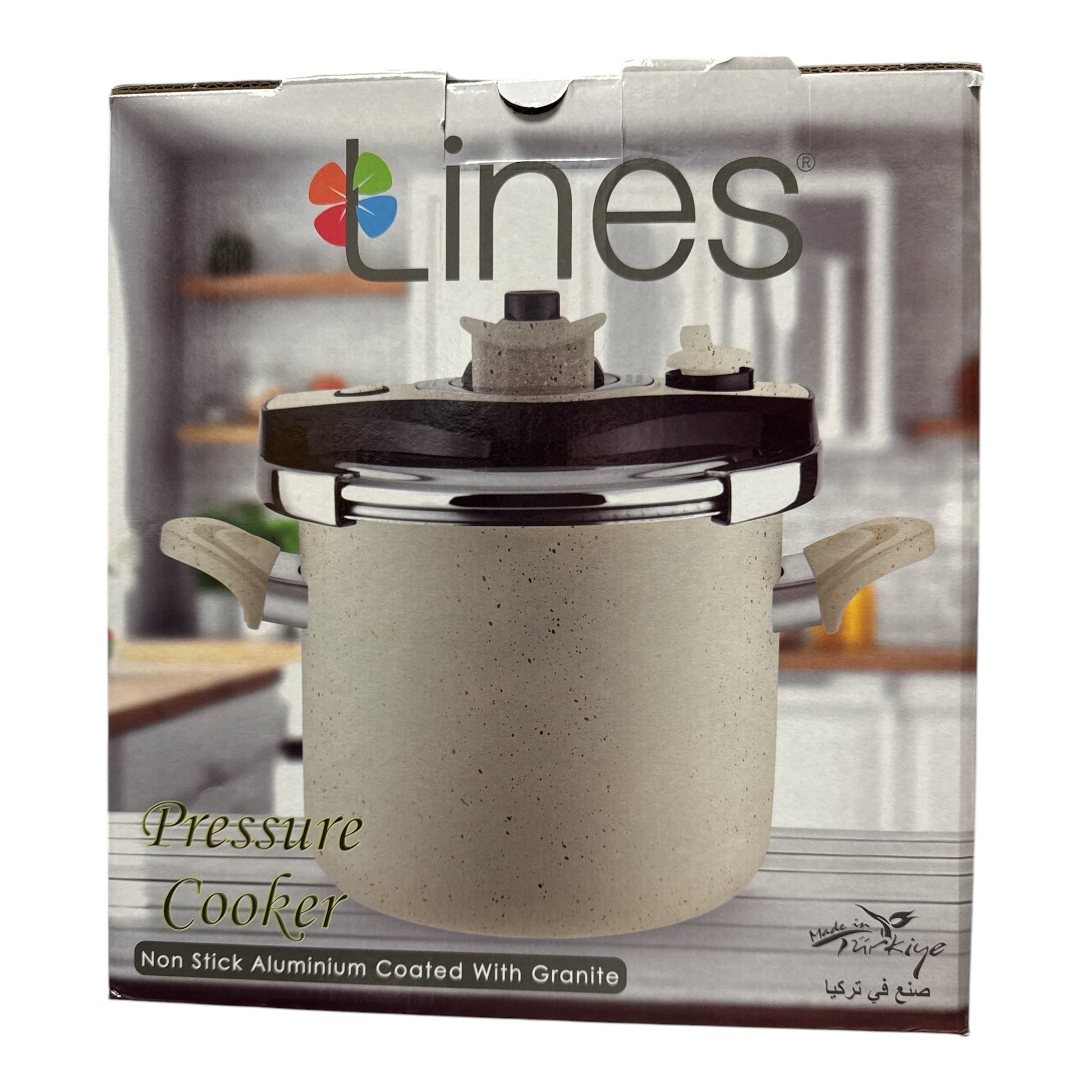 LINES Pressure Cooker Non Stick Aluminum Coated with Teflon 5L HOME ZaytunaMart.ca