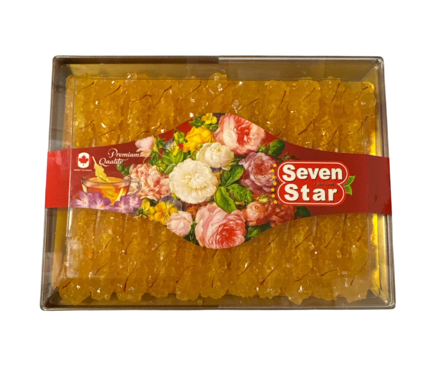 Seven Satr Saffron Rock Sugar Candy  22 Sticks