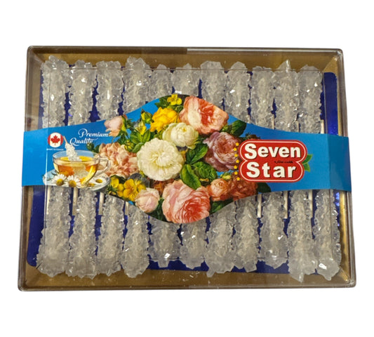 Seven Satr - White Rock Sugar Candy  22 Sticks