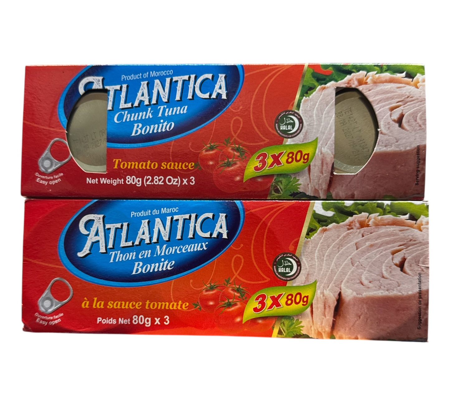 Atlantica Chunk Tuna Bonito Tomato Sauce 3x80g