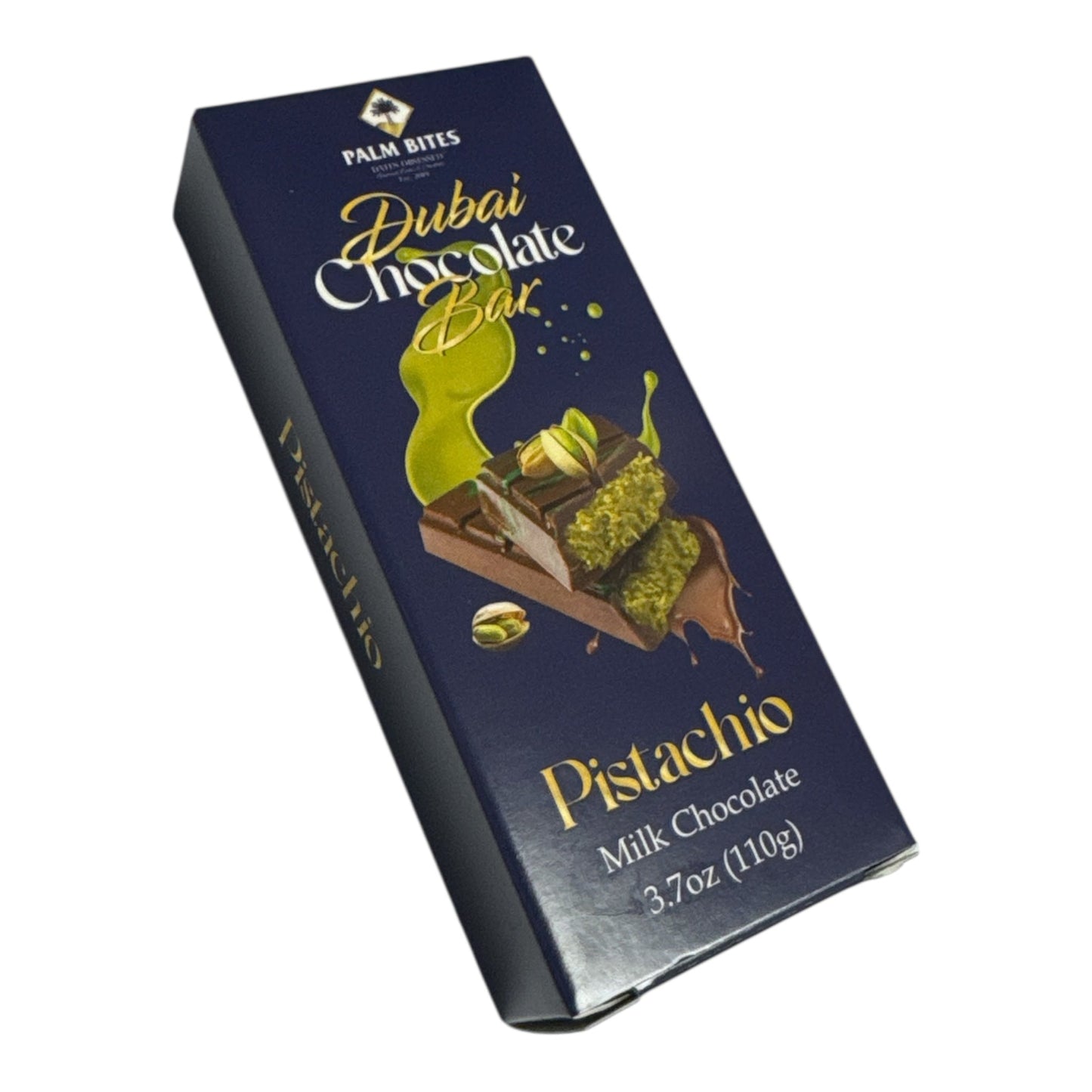 PALM BITES Dubai Pistachio Kunafa Chocolate Bar 110g