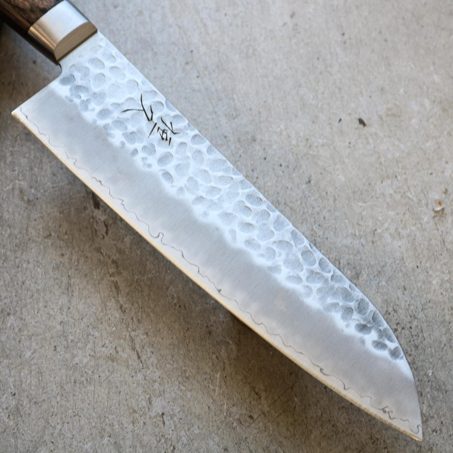 Tsunehisa Tsuchime Santoku 180 mm (Brown Handle)