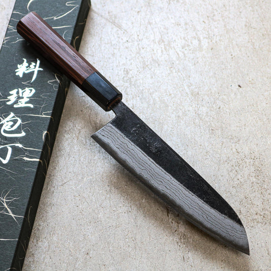 Hatsukokoro Kurouchi Santoku 180mm