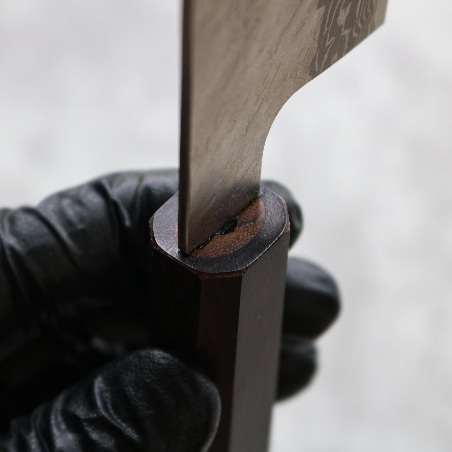 Nigara Hamono Tsuchime Damascus Nakiri 140mm