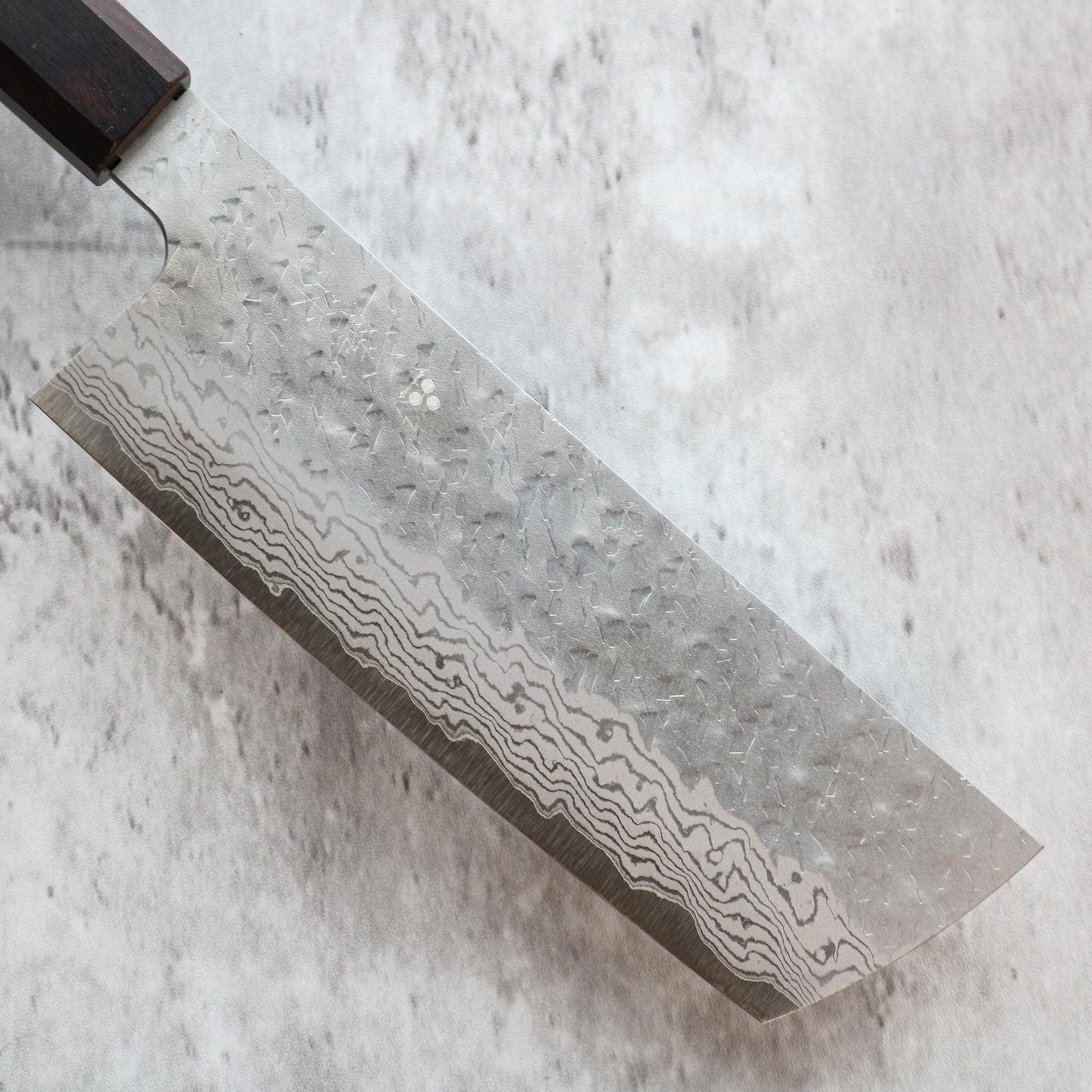 Nigara Hamono Tsuchime Damascus Nakiri 140mm