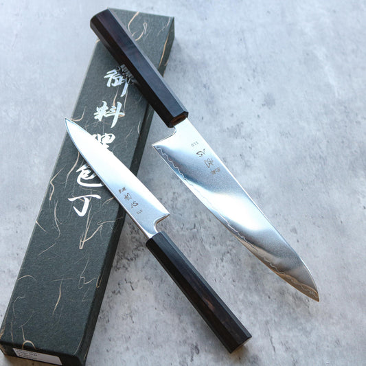 Hatsukokoro Hikari Petty 130 mm + Gyuto 195 mm