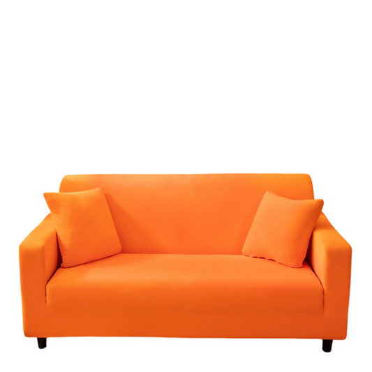 Anyhouz Sofa Cover Plain Orange Style and Protection