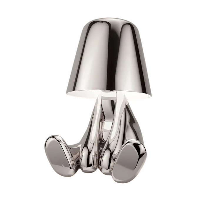 Anyhouz Hotel Lightning Lamp Rechargeable Silver Little Man