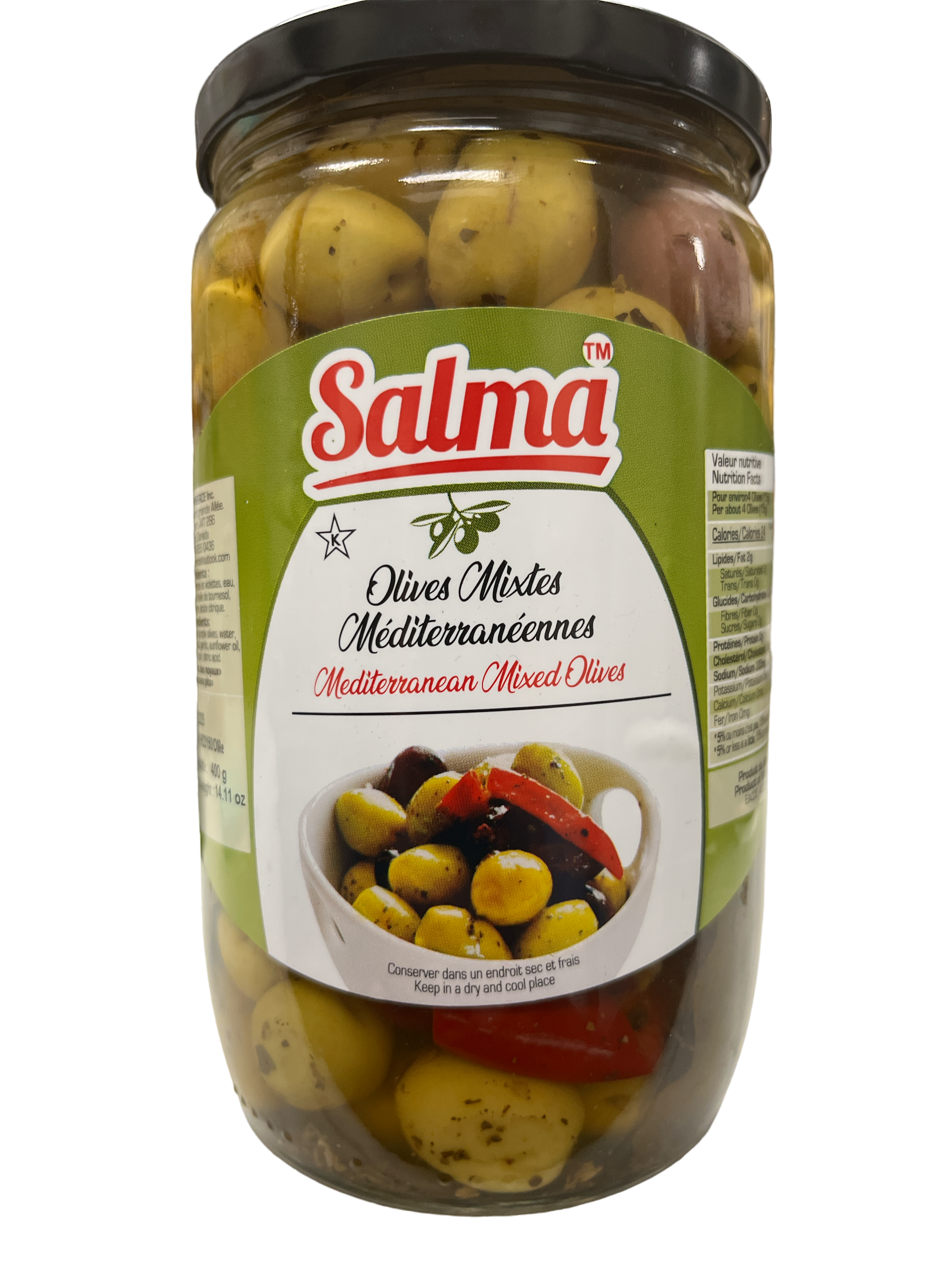 Salma Olives Mediterranean Mix 450g FOODS SALMA
