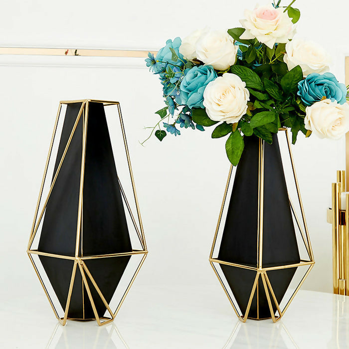 Anyhouz Gold Black Luxury Tabletop Home Decor Modern