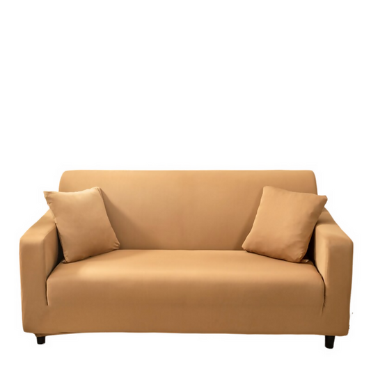 Anyhouz Sofa Cover Plain Caramel Style and Protection