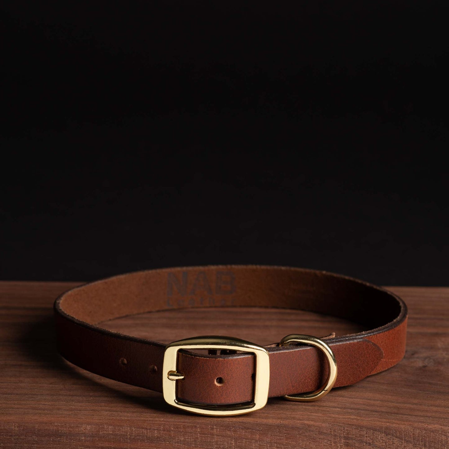 Rover - Classic Black Full-Grain Leather Dog Collar