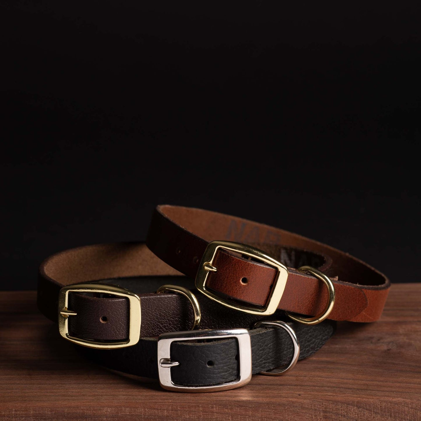 Rover - Classic Cognac Full-Grain Leather Dog Collar