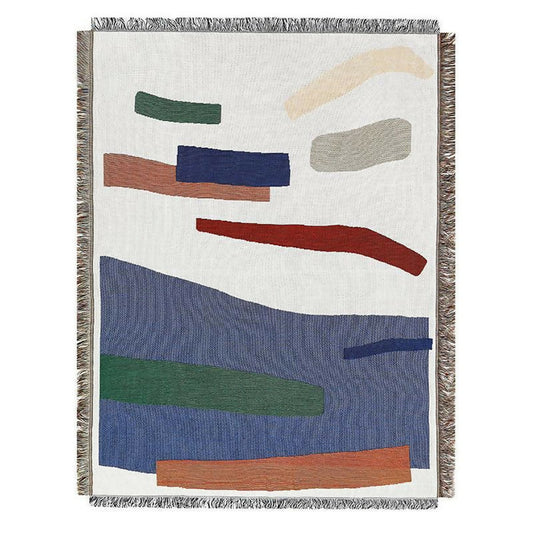 Anyhouz Throw Blanket Nordic Tapestry with Tassel