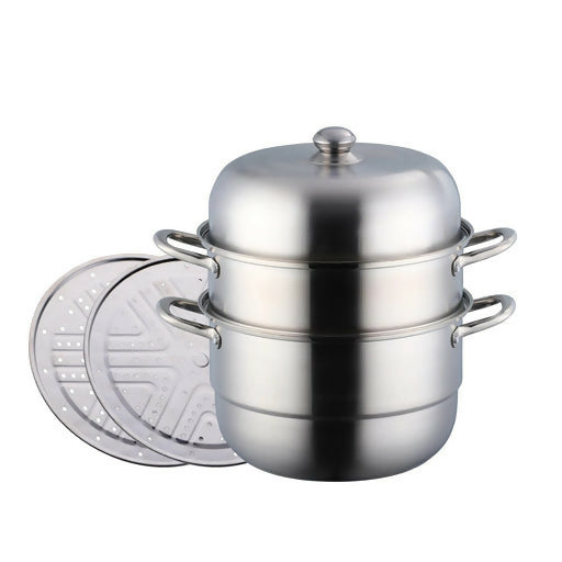 Anygleam Food Steamer 3 Layer Stainless Steel Steam Pot