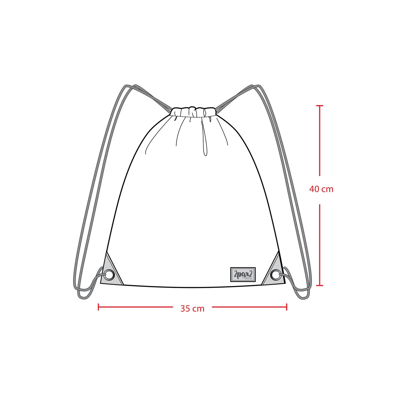 Drawstring Bag Rainbow Gradient